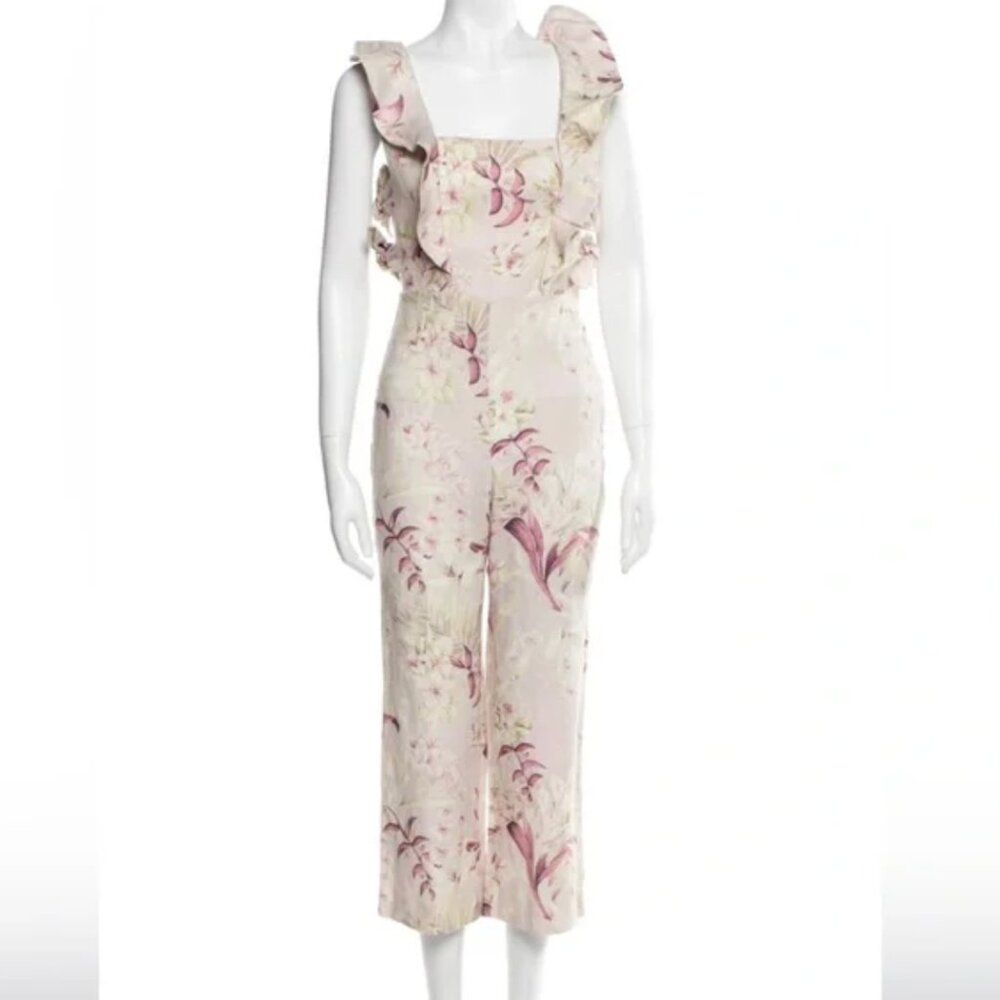 Zimmermann multicolor floral jumpsuit.